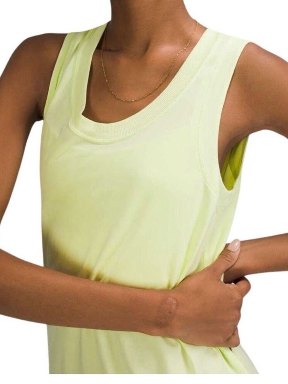 Lululemon All Yours Crispin Green Neon Yellow Sleeveless
Maxi Tank Dress NWOT - Picture 6 of 7